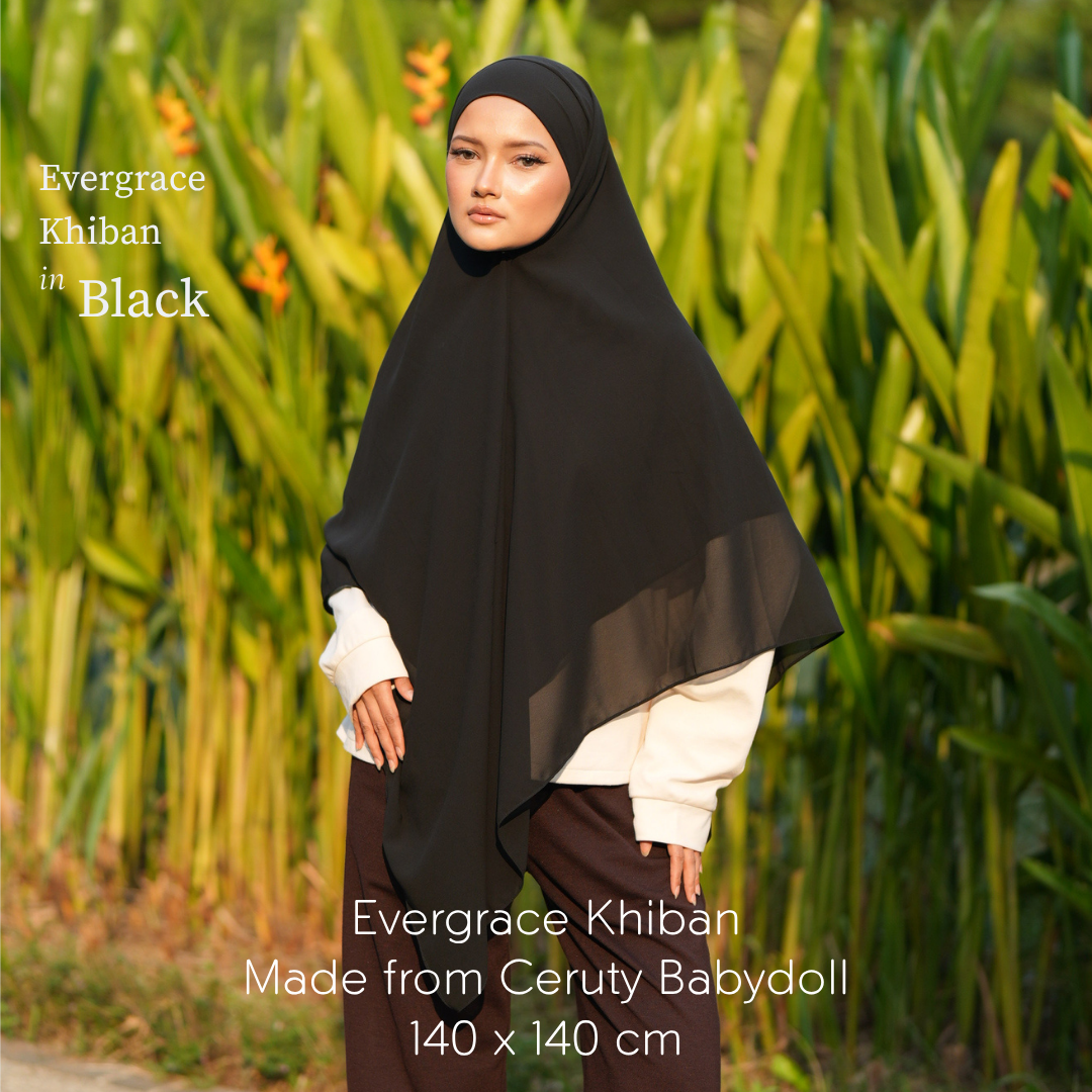 Evergrace Khiban Ceruty Babydoll Black