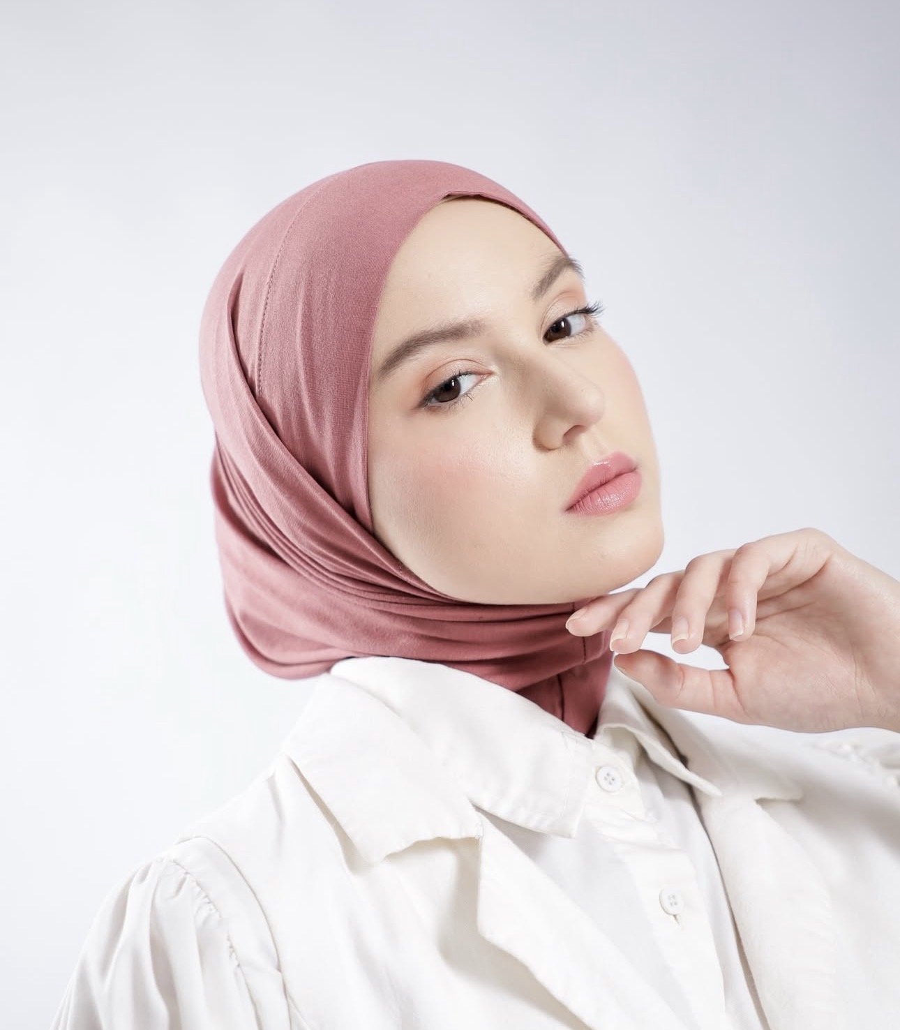 Evergrace Instant Hijab Dusty Pink