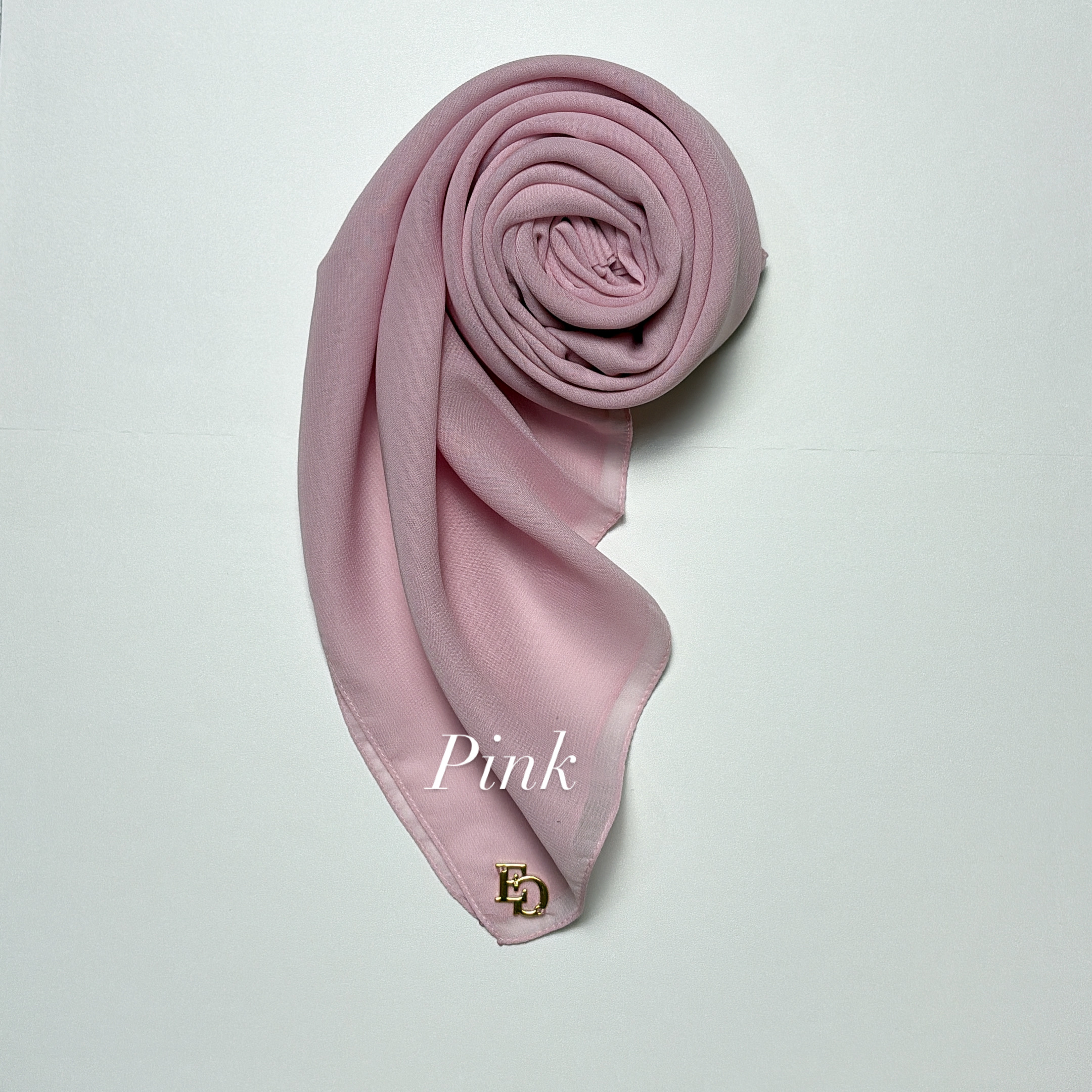 Evergrace Pollycotton Plain Square Pink
