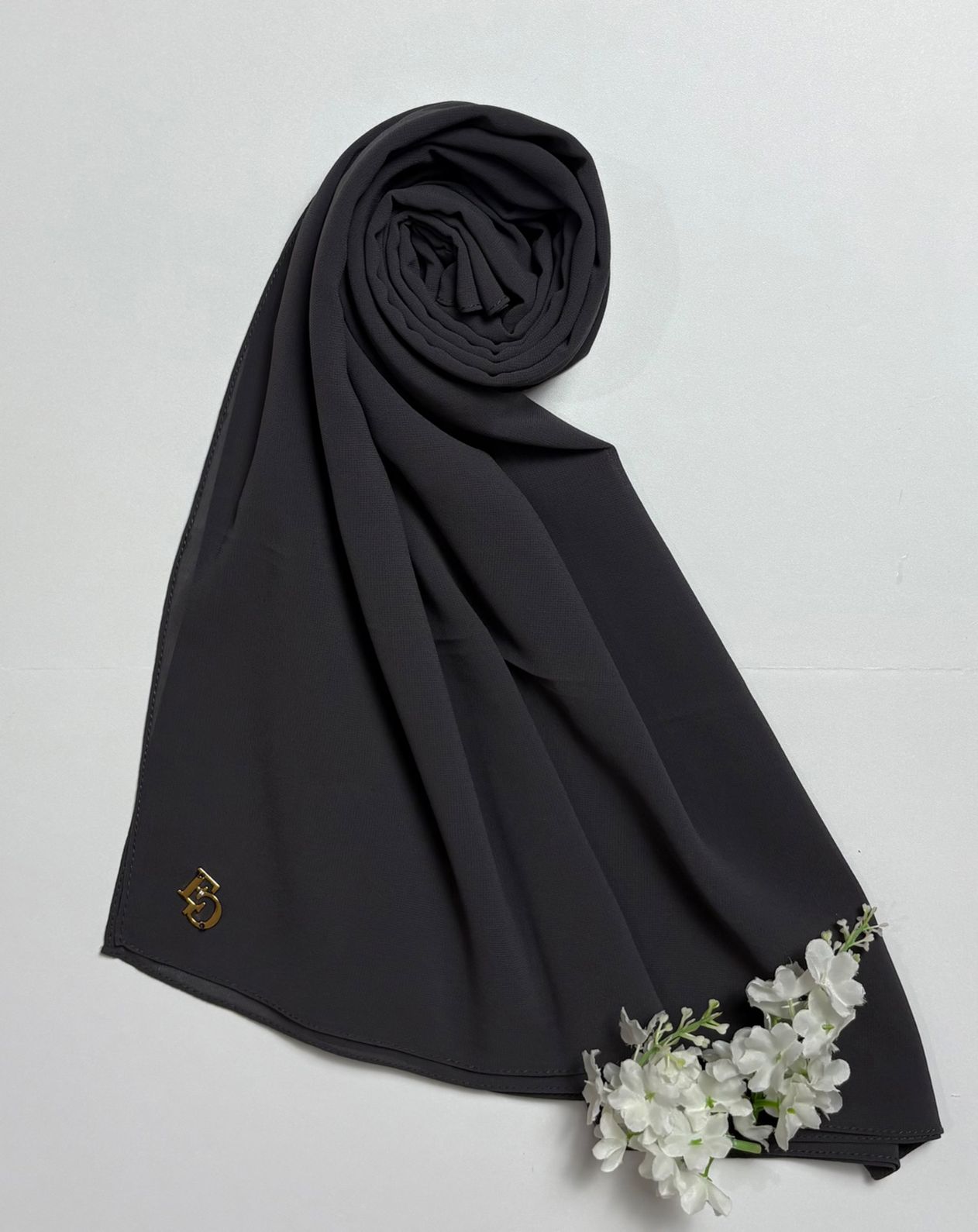 Evergrace Pashmina Ceruty BabyDoll Dark Grey