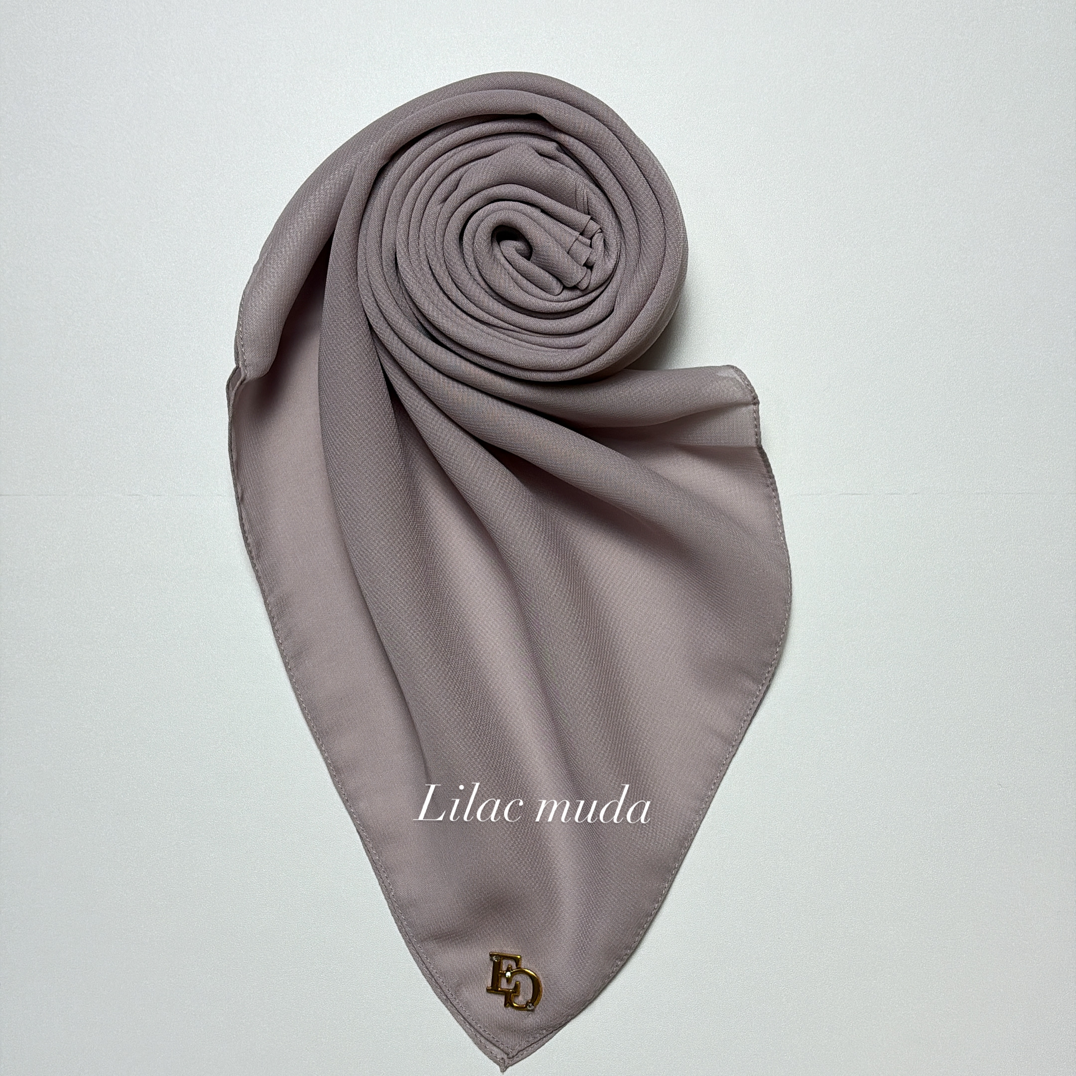 Evergrace Pollycotton Plain Square Lilac Muda