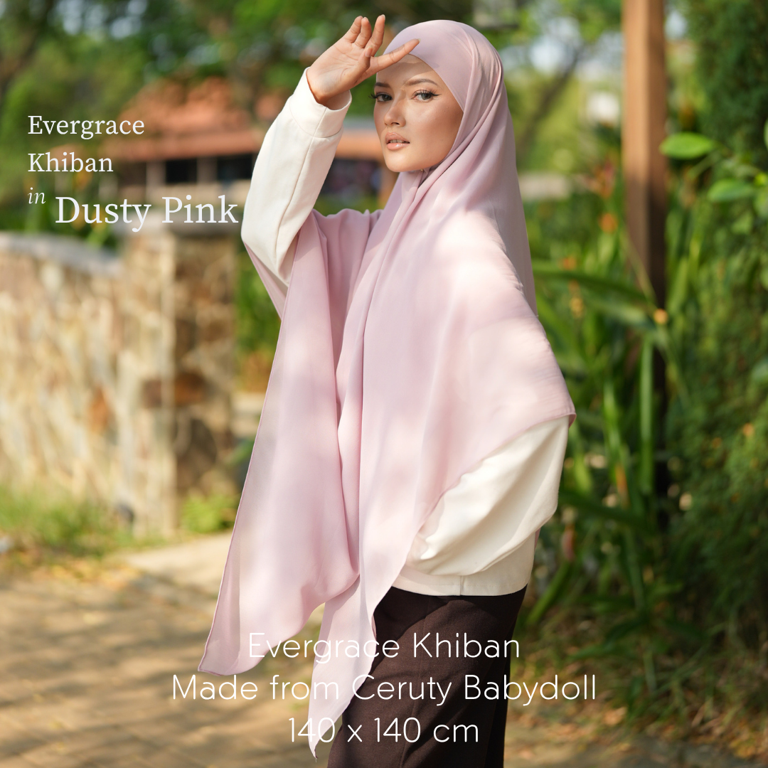 Evergrace Khiban Ceruty Babydoll Dusty Pink
