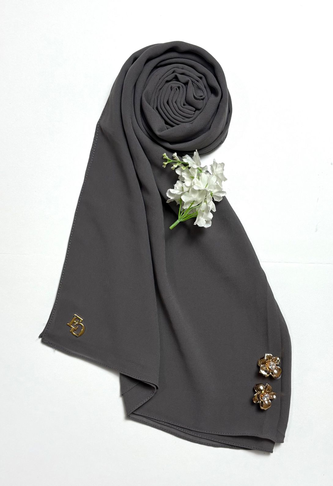 Evergrace Pashmina Ceruty BabyDoll Stone Grey