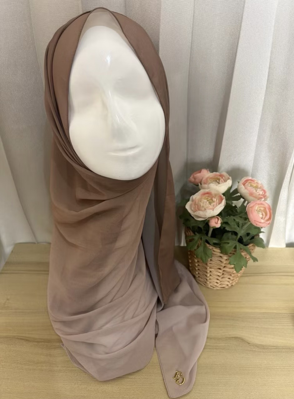 Evergrace Pashmina Gradasi Mocca Light Nude