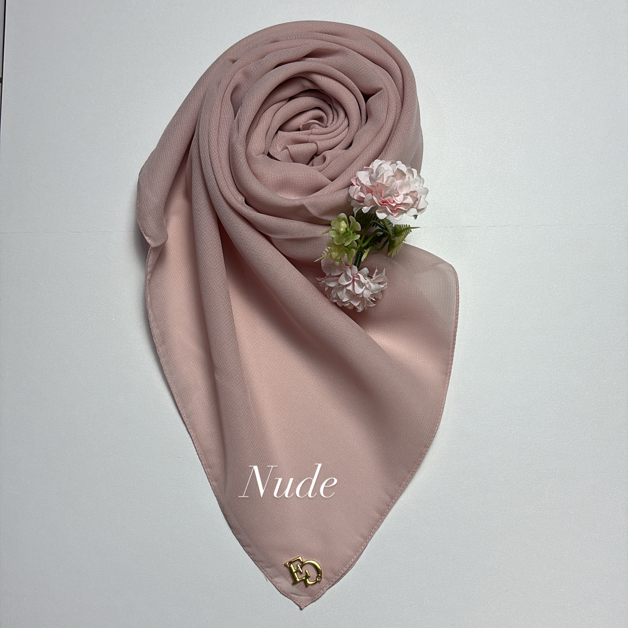 Evergrace Pollycotton Plain Square Nude